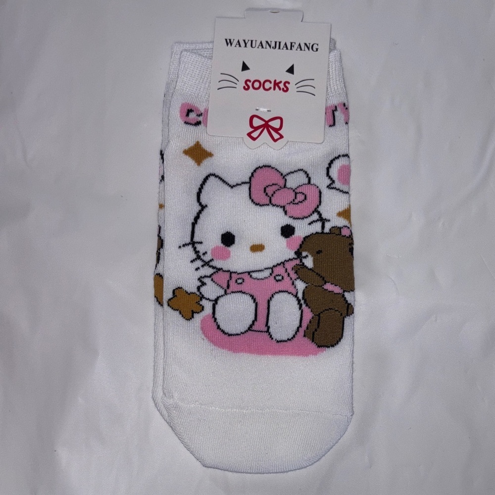 Hello Kitty Socks-White